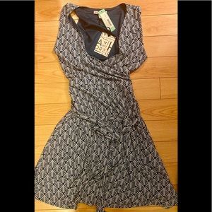 41 Hawthorn Lorene Faux Wrap Knit Dress